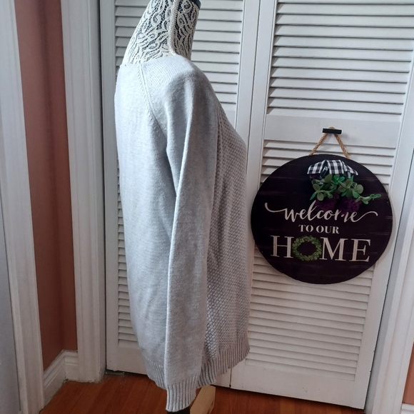 Le Chateau Cable Knit Sweater Side Braid Detail Warm Super Soft - Picture 5 of 12